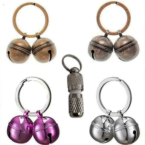 कुत्ते की घंटी पालतू कॉलर बेल को दूर रखती है और गर्दन आभूषण धातु की चेन घंटी को दूर रखती है - Product Image 5