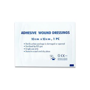 Apósitos Adhesivos para Heridas 10cm x 10cm, Estériles, de Un Solo Uso, Apósito Médico - Product Image 1