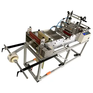 Fully Automatic PVC Bag Making Machine Roll To Sheet Plastic Bag Heat Sealing And Cold Cutting Machine