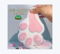 Jouets Squishy Patte de Chat, Cadeau pour Enfants, Grande Taille, TPR Mochi Doux, Anti-Stress, Toucher Léger, Remontée Lente, Jouet Squishy Tata Cat