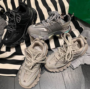 Sneakers con plateau Casual donna con Logo personalizzato moda moda pelle + maglia stringata <span class=keywords><strong>da</strong></span> donna - Product Image 1