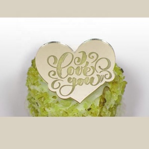 <span class=keywords><strong>Happy</strong></span> Valentines Day Acrylique Gâteau Topper pour Gâteau Fête Décoration Fournitures - Product Image 3