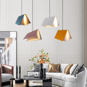 Modern Pendant Light Book Style Multi Color Led Living Room Bedroom <b>Kitchen</b> Dining Room Home Decor Lighting Fixture - Product Image 1