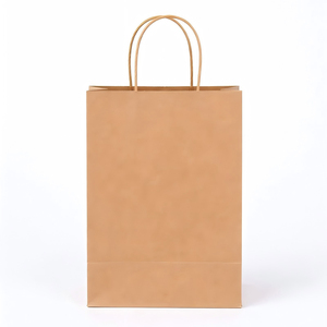Sacs cadeaux pour fête KM 12*6*15cm, sacs shopping en papier kraft recyclables pour cadeaux d'anniversaire, bonbons, friandises, emballages pour produits alimentaires - Product Image 4