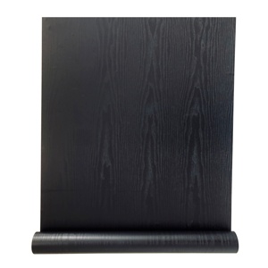 Adesivo Effetto Legno Nero <span class=keywords><strong>per</strong></span> Rinnovamento di Tavoli, <span class=keywords><strong>Porte</strong></span>, Mobili, <span class=keywords><strong>Carta</strong></span> da Parati Autoadesiva Impermeabile - Product Image 1