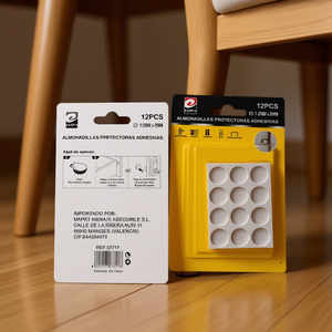 Coussinets de protection en PVC Erpsl 16 mm x 8 mm, 12 pièces, pour amortissement des meubles - Product Image 2