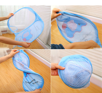 D5297 Nouveau panier à linge en maille, pliable et portable, imprimé, pour jouets d'enfants et rangement de chambre, vente en gros