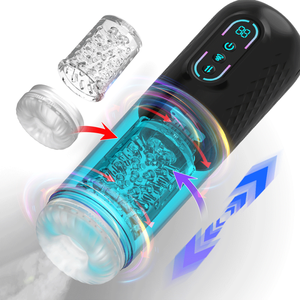 Multifunzione stimolante pene masturbazione uomini succhiare rotante dispositivo di masturbazione maschile - Product Image 6