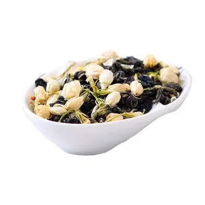 Té de burbujas de desintoxicación de sabor seco, bolsas de cutoms, embalaje al por mayor con sabor a Flor orgánica, té verde de jazmín