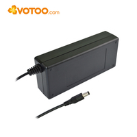 Adaptateur secteur AC/DC de bureau VOTOO 96W 120W, alimentation à découpage 12V 8A 10A 24V 4A 5A, prise 5.5x2.1mm CE RoHS Niveau VI EU US UK AU