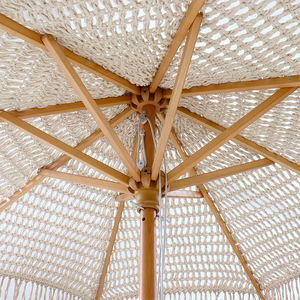 Paraguas <span class=keywords><strong>precio</strong></span> <span class=keywords><strong>de</strong></span> fábrica caliente 2,7 m poste <span class=keywords><strong>de</strong></span> acero inoxidable hecho a mano borla flecos tejido <span class=keywords><strong>playa</strong></span> Patio jardín <span class=keywords><strong>sombrillas</strong></span> paraguas - Product Image 5