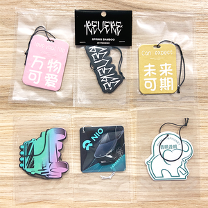 <span class=keywords><strong>D</strong></span>ésodorisant de voiture personnalisé en papier avec logo, parfum longue durée, différentes senteurs, vente en gros - Product Image 4