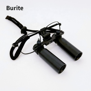 Burite 8.0x loupas dentárias com farol led, 8x loupas cirúrgicas