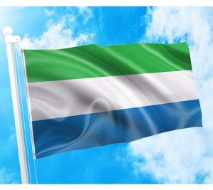 Bandera <span class=keywords><strong>de</strong></span> Sierra Leona <span class=keywords><strong>de</strong></span> 3x5 pies 100% poliéster 100D bandera - Product Image 2