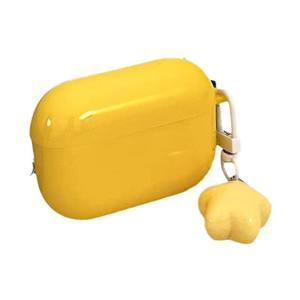Coque transparente souple compatible avec les écouteurs sans fil AirPods 4, jaune gelée, pour les générations 2/3 Pro 2 - Product Image 4