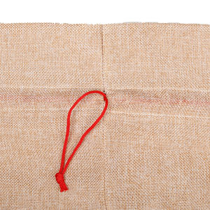 Sac cadeau en coton naturel avec lettre accessoire pour cadeaux, sac de noël en toile avec cordon de serrage, magnifique vin, Santa, nouveauté - Product Image 4