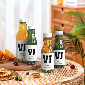 Kích thước tùy chỉnh chai nước ép vật nuôi với nắp vặn cho nước trái cây có ga tài sản hàng rào khí tốt cho nhà máy nước giải khát cung cấp - Product Image 4