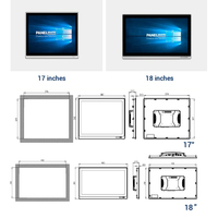 21.5 pouces haute luminosité personnaliser VGA HD-MI entrée USB moniteur tactile capacitif plat Ip65 écran tactile écran LCD industriel