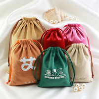 Bolsas de Terciopelo de Lujo al por Mayor con Cordón, Bolsitas para Joyería con Logotipo Personalizado, Bolsas Protectoras para Pulseras, Collares y Regalos
