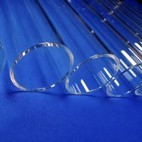 Prix de gros à partir d'une seule pièce. Tube de quartz à une extrémité fermée sur mesure, basé sur les dessins fournis
