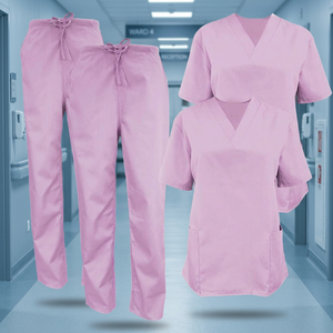 Ensemble de blouses médicales unisexe en coton tissé 100% Raw to Fine, lot de 2 uniformes d'hôpital avec détection d'aiguilles et fusion sans couture - Product Image 4
