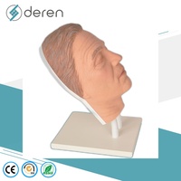 Tête de mannequin en silicone Deren DRFY, modèle d'entraînement à l'injection faciale masculine pour la pratique médicale esthétique