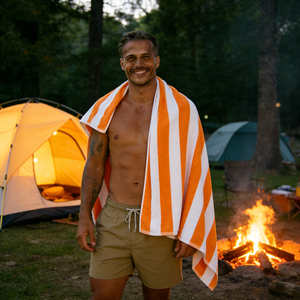 Beach <strong>Towels</strong> Custom Printed Microfiber Xl Good Quality Plain Swim Recycled Plastic Orange <strong>Dock</strong> and <strong>Bay</strong> Stripe Beach <strong>Towels</strong> - Product Image 3