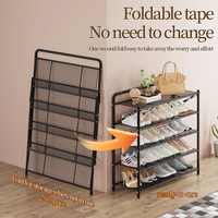 Markdown vente salon multi-couche métal étagère à chaussures gain de place porte étagère à chaussures Portable luxueux porte-chaussures