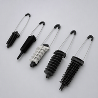 Kits de fixation par tension en plastique pour terminaison de câble aérien FTTH ADSS, kit d'ancrage à l'extrémité pour installation télécom aérienne