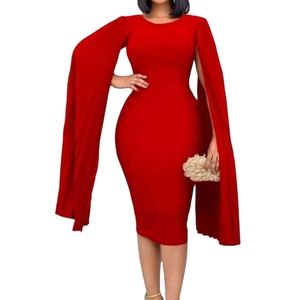 Nuo Fashion 2026 OEM/ODM Nueva Tendencia Venta al por Mayor Vestido Ajustado Plisado de Cuello Redondo y Color Sólido para Mujer Tallas Grandes - Product Image 6
