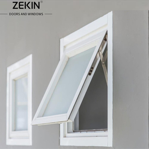 Fenêtres de maison haute performance pour hôtel, résistantes aux ouragans, à l'impact et aux chocs, fenêtres à auvent en aluminium Miami avec enrouleur à chaîne - Product Image 1
