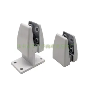 Aluminum glass shelf clip for office desk plastic board clamping support Wholesale ABS Screen Partition Clamp Panel Glass Clip