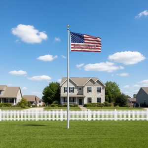 Bandera de Estados Unidos de 35.4 x 59.1 Pulgadas, Poliéster, Mástil de Aluminio, Impresión Digital, Rectangular, Multicolor, Modelo D0100HE2XPV - Product Image 2