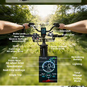 Bicicleta Eléctrica de Carga de Largo Alcance, 1750w, 48v, Triciclo Eléctrico de Tracción Media <span class=keywords><strong>para</strong></span> 2 Personas, Scooter Eléctrico de Tres Ruedas - Product Image 2