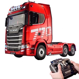 <span class=keywords><strong>Camion</strong></span> de remorquage de conteneurs Scania 770S V8 authentique à l'échelle 1:18, <span class=keywords><strong>semi</strong></span>-<span class=keywords><strong>remorque</strong></span> RC, <span class=keywords><strong>radiocommande</strong></span> proportionnelle 2,4 GHz avec lumières LED - Product Image 1