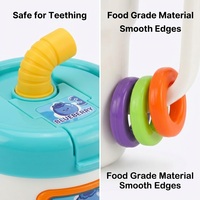 EPT Anneaux de préhension et hochets pour bébés et tout-petits, jouet sensoriel interactif pour tasse à jus, hochet pour bébé