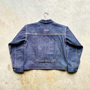 Custom Selvedge Denim <b>Jacket</b> Manufacturer Button Vintage Japanese Cotton 14 15 Oz Heavyweight Raw Fabric Jean <b>Jackets</b> for <b>Men</b> - Product Image 2