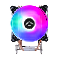QiuzAim refroidisseur de PC de bureau 4 caloducs 2011 X99 2 ventilateurs 120 mm RGB LED silencieux 3pin 4pin CPU ventilateur tuyau de cuivre X79 E5 CPU PWM ventilateur
