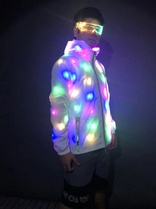 High Quality <strong>Led</strong> <strong>Clothing</strong> 2019 Hot Selling <strong>LED</strong> Luminous Jacket Stage Performance Hip Hop Safty <strong>Led</strong> Light up Clothes - Product Image 3