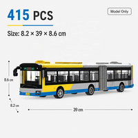 Ensemble de blocs de construction éducatifs Bus et Camion Intercity pour les fournisseurs en gros, les détaillants de modèles, les acheteurs de boutiques de cadeaux pour enfants
