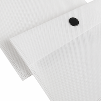 Pochette enveloppe non tissée avec bouton pression semi-transparent thermosoudée, emballage cadeau personnalisé avec logo, tailles XS S M L, vente en gros