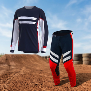 Conjunto de Jersey y Pantalones de Motocross Personalizados con Diseño Sublimado para Hombre, Trajes para BMX, MTB, Downhill, Carreras y Dirt Bike, % Poliéster - Product Image 3