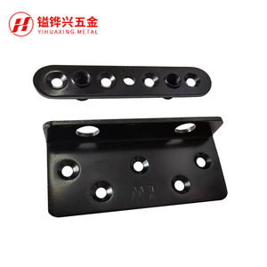 Support en métal en forme de L Yihuaxing, 20x98x3.0mm, noir, pour support d'étagère de lit - Product Image 2