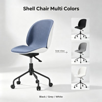 Chaise de bureau au design moderne, confortable et durable, avec coussin en tissu et siège rotatif à 360 degrés, conçue de manière ergonomique