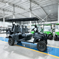 Voiturette de golf électrique grande capacité 7 places, frein à disque sur les quatre roues, haute garde au sol pour le transport commercial