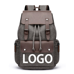 Vente en gros de <span class=keywords><strong>sac</strong></span> d'école vintage en toile pour hommes, <span class=keywords><strong>sac</strong></span> à dos étanche pour ordinateur portable, <span class=keywords><strong>randonnée</strong></span>, voyage, <span class=keywords><strong>sac</strong></span> à dos antivol - Product Image 1