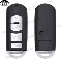Coque de clé de voiture de remplacement en gros, 3 boutons, étui universel pour clé de voiture Mazda