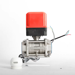 Actuador de Acero Inoxidable 304 DN50 DC24V de Tres Piezas Roscado, Resistente a Ácidos y Álcalis, con Bola de Cerámica para Alta Temperatura - Product Image 1