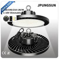 Lumière LED UFO industrielle 150W 200W 240W, puissance réglable par interrupteur DIP, éclairage UFO pour entrepôt, industrie, atelier