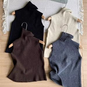 En Gros Ensemble <span class=keywords><strong>Pull</strong></span> 3 Pièces Femme Kaki: Gilet Cardigan en Maille Épaisse, <span class=keywords><strong>Pull</strong></span> Col Roulé Couleur Unie et Robe Mi-Longue - Product Image 6